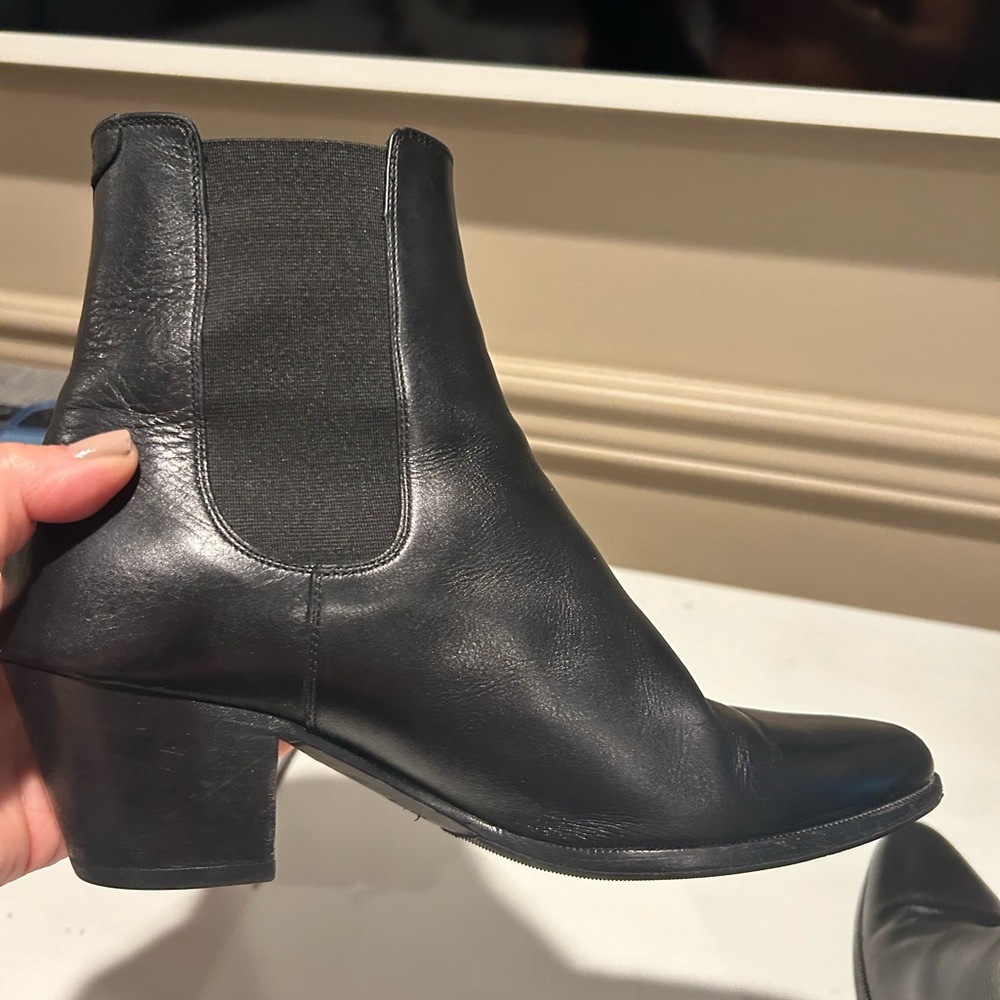 Celine black leather ankle boots Size 37 / 7